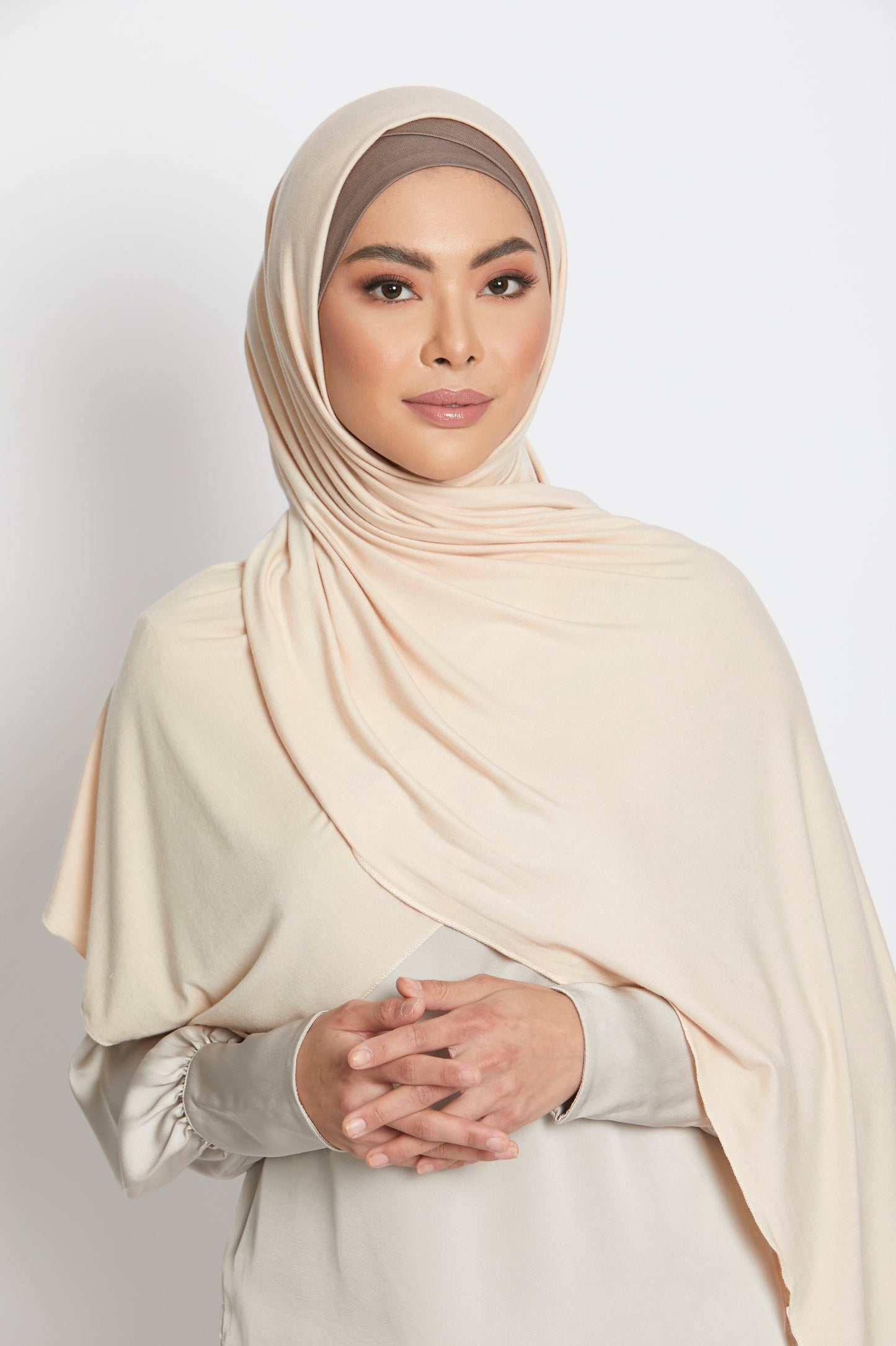 Premium jersey hijab- Vanilla