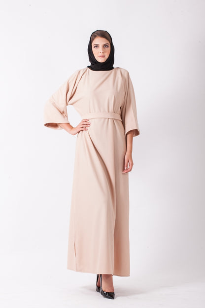 Beautiful abaya made with fine fabric-AJ1472A-AJ1472A