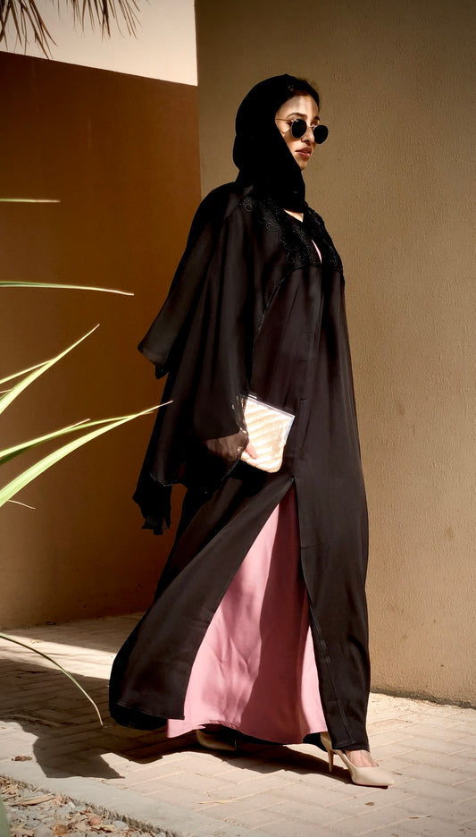 Pearl cape abaya