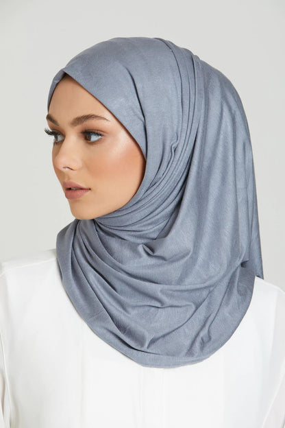 Light gray-Jersey Hijab – Faya Elegance