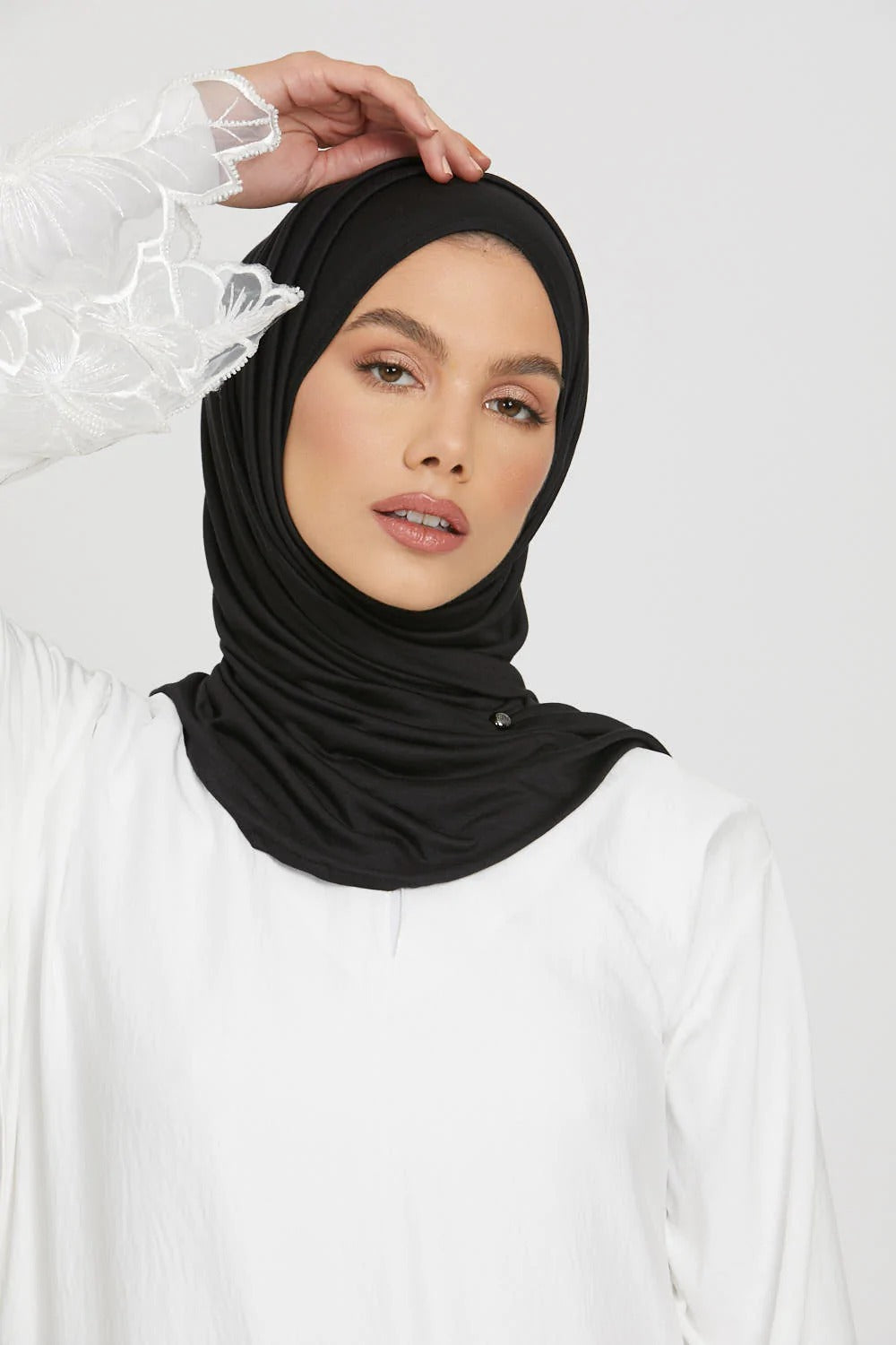 Premium jersey hijab-Black