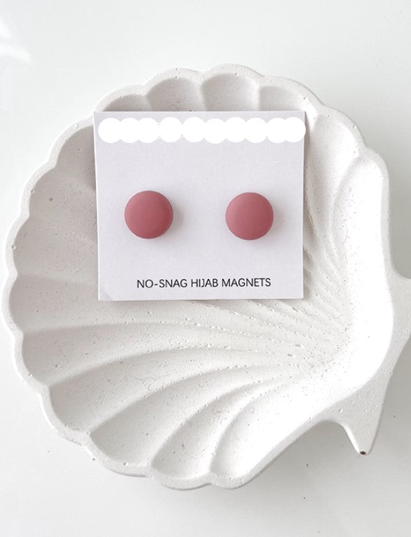 Magnetic snap hijab pin- Mauve