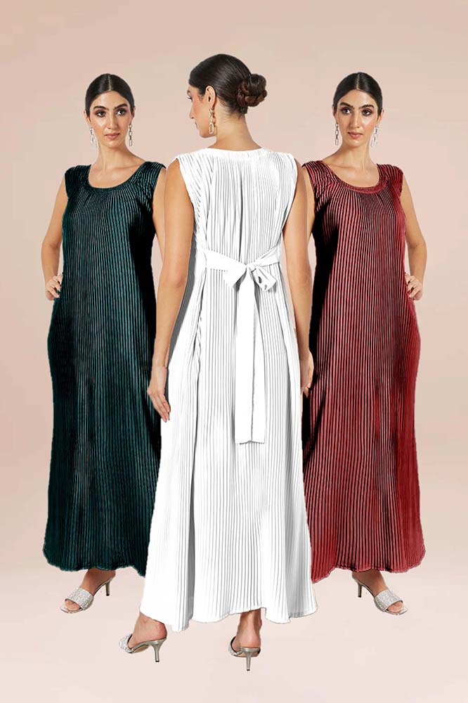 Premium pleated inner dress-IN01