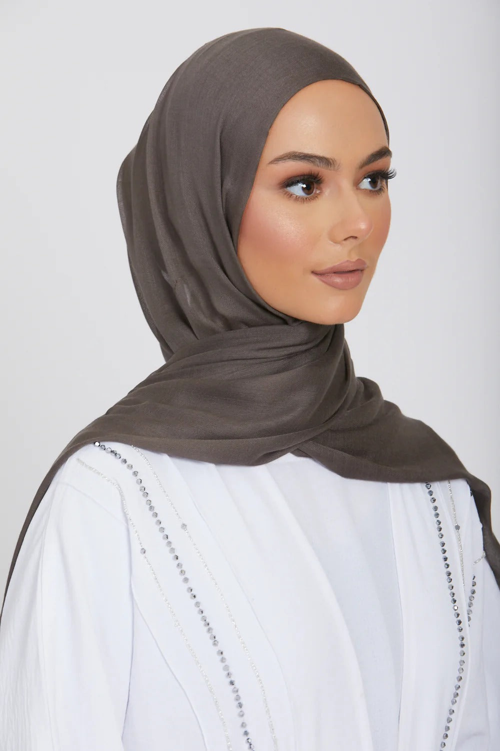 Premium modal hijab- Charcoal