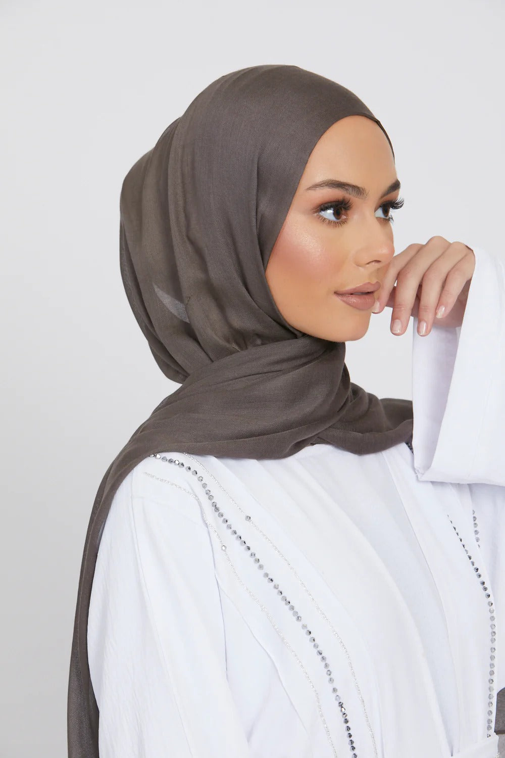 Premium modal hijab- Charcoal