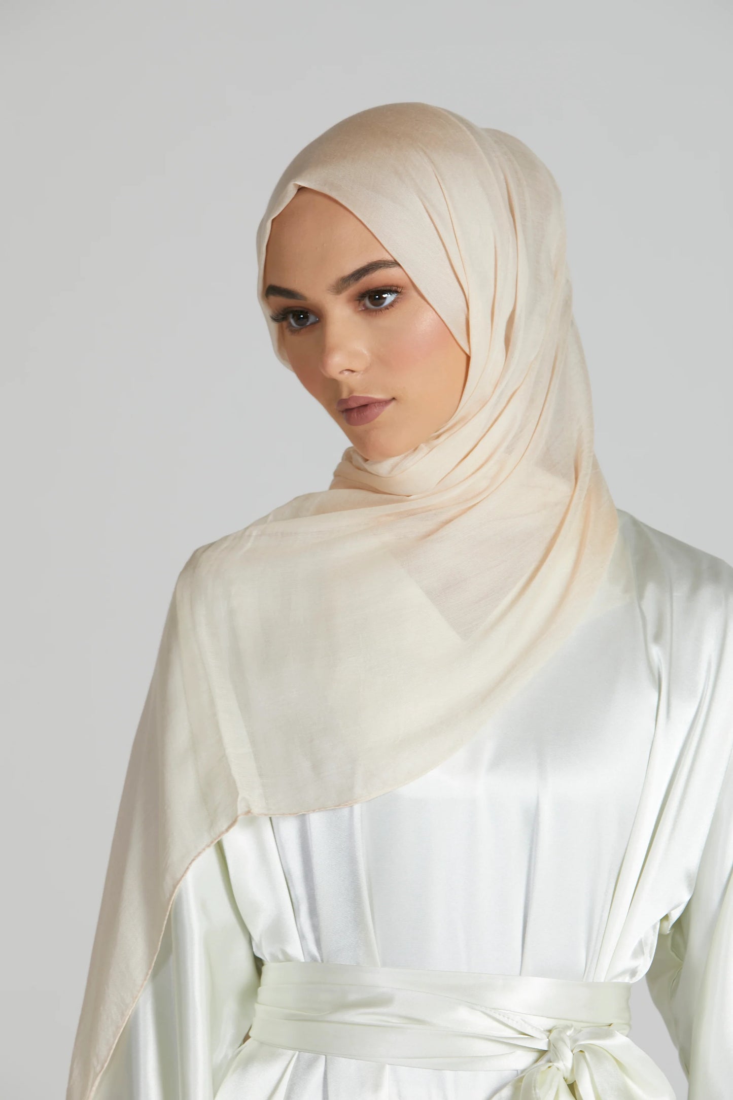 Premium modal hijab- Beige